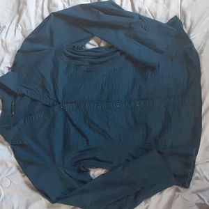 Navy Button Down Collared Shirt